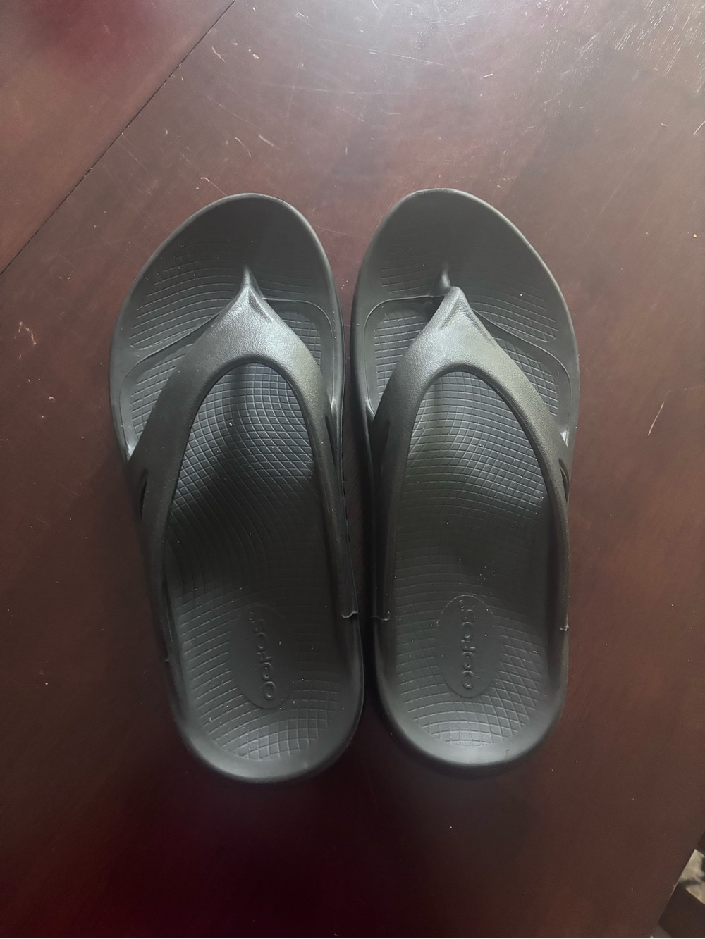 OOFOS Black Original Foam Flip Flop Sandals